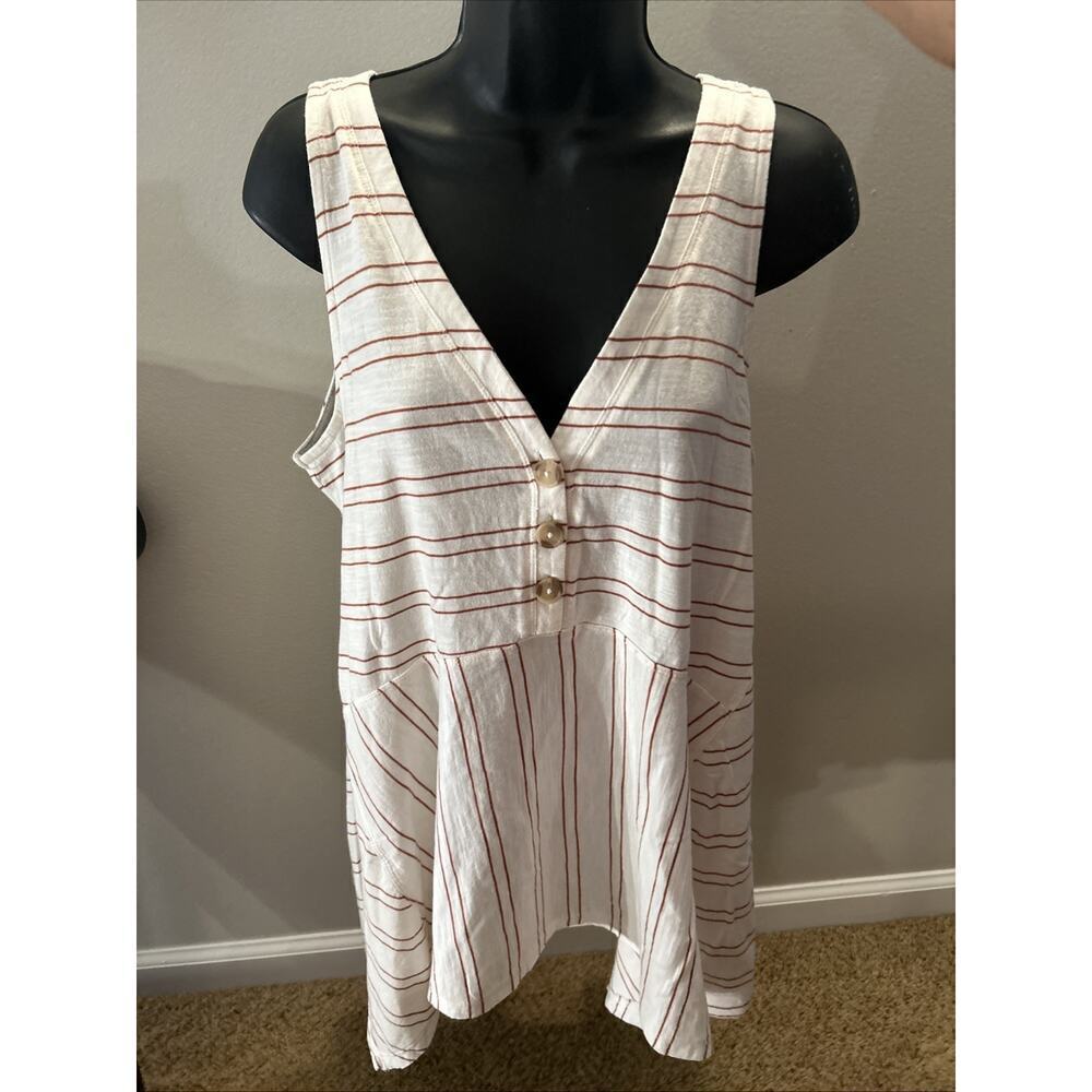 Maeve Anthropologie Alayne Sleeveless Tunic Top Small Cotton Tank Womens New - Picture 10 of 16